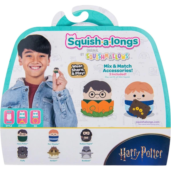 SQUISH-A-LONGS HARRY POTTER ΣΕΤ 6 τεμ. ΦΙΓΟΥΡΕΣ & ΑΞΕΣΟΥΑΡ