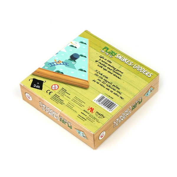 ΞΥΛΙΝΟ ΕΠΙΤΡΑΠΕΖΙΟ PLAY ON THE GO - SNAKES & LADDERS