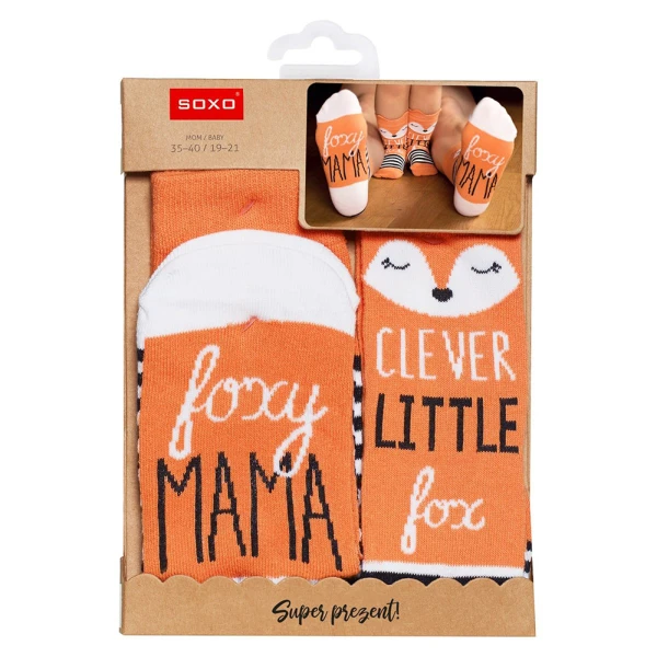 SOXO ΣΕΤ ΚΑΛΤΣΕΣ FOXY MAMA/CLEVER LITTLE FOX