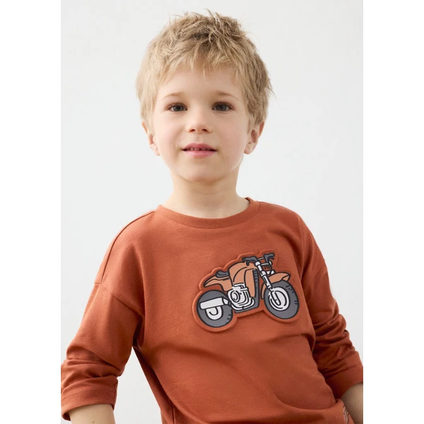 MAYORAL T-SHIRT ΜΑΚΡΥΜΑΝΙΚΟ ΚΕΡΑΜΙΔΙ 