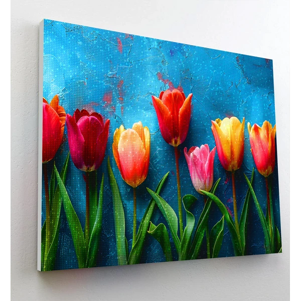 SPLAT PLANET ΣΕΤ DIAMOND PAINTING ΣΕ ΚΑΜΒΑ ΜΕ ΤΕΛΑΡΟ 30Χ40 εκ. TOTALLY TULIPS