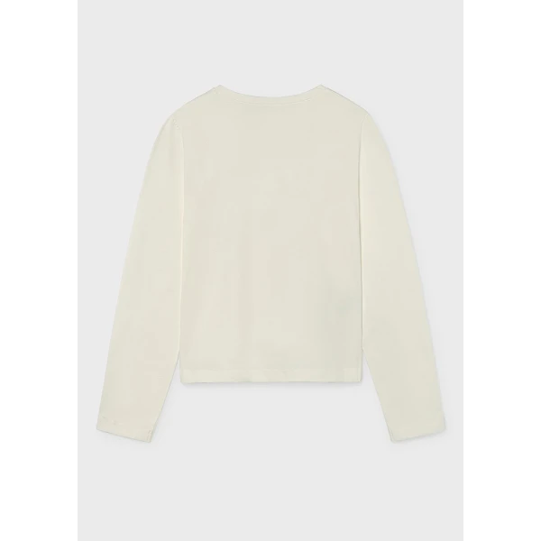 MAYORAL T-SHIRT ΜΑΚΡΥΜΑΝΙΚΟ CHIC ΚΡΕΜ