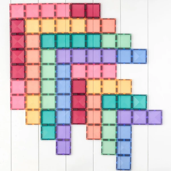 CONNETIX ΜΑΓΝΗΤΙΚΑ ΤΟΥΒΛΑΚΙΑ PASTEL RECTANGLE 24 τεμ.