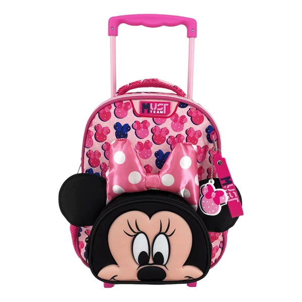 MUST TEAM PRESCHOOL TROLLEY BACKPACK 27X10X31 cm WITH 2 COMPARTMENTS MINNIE MOUSE