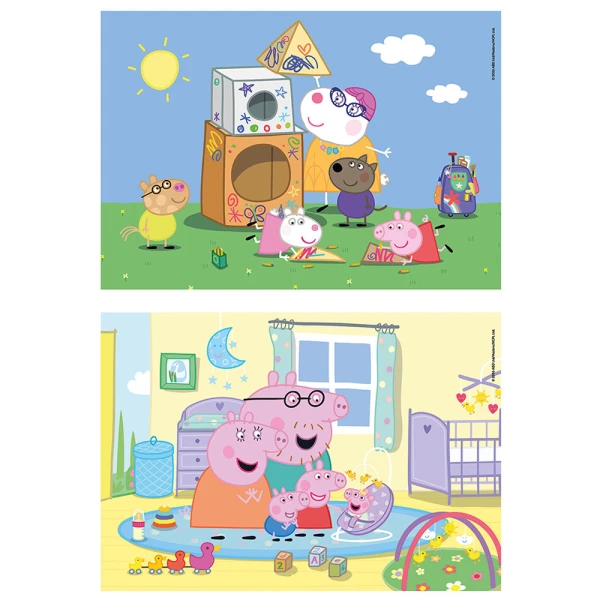CLEMENTONI ΠΑΙΔΙΚΟ ΠΑΖΛ SUPER COLOR PEPPA PIG 2X60 τεμ.