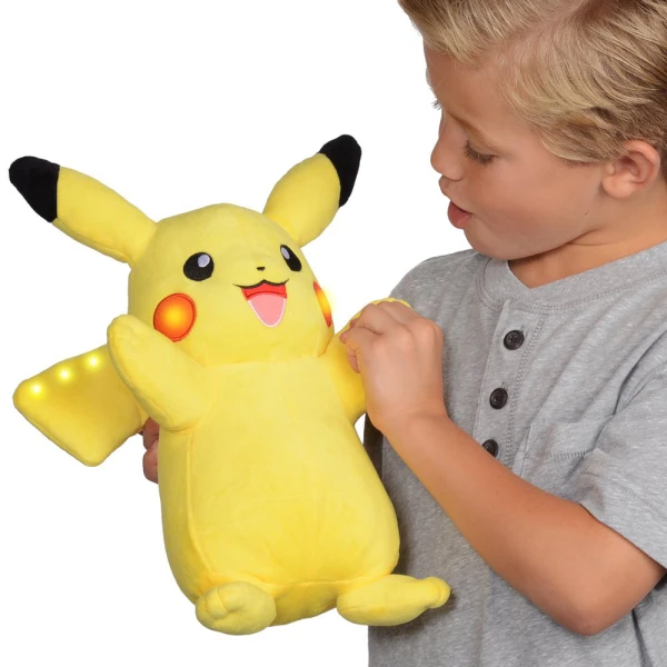 POKEMON ΛΟΥΤΡΙΝΟ PIKACHU 25εκ. ΜΕ ΗΧΟ ΚΑΙ ΦΩΣ