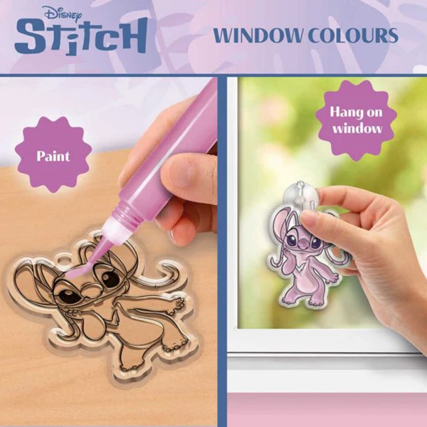 LISCIANI DRAWING WINDOW COLOURS AND STICKER ART STITCH & ANGEL