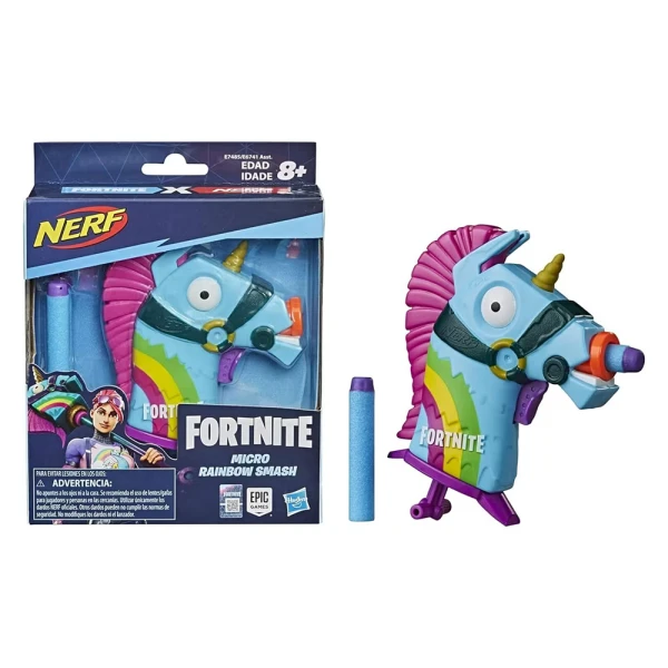 NERF FORTNITE MICRO RAINBOW SMASH BLASTER