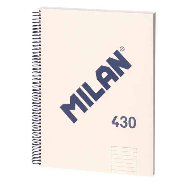 MILAN ΤΕΤΡΑΔΙΟ ΣΠΙΡΑΛ A4 80 ΦΥΛΛΑ COLLECTION ΜΠΕΖ