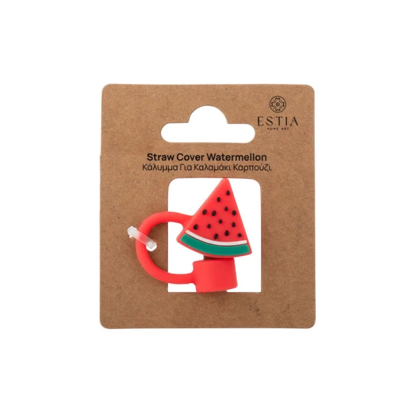 ESTIA HOME ART STRAW COVER - WATERMELON