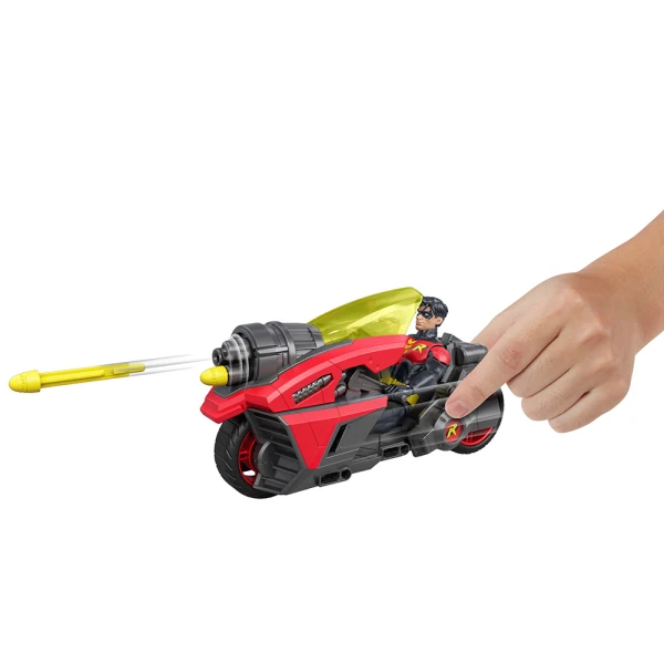DC COMICS ROBIN MOTOCYCLE WITH 15 cm ACTION FIGURE