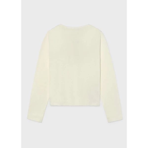 MAYORAL T-SHIRT ΜΑΚΡΥΜΑΝΙΚΟ BASIC ΚΡΕΜ