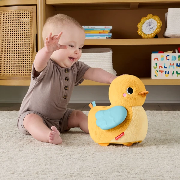 FISHER PRICE SOFT DUCK WITH MOTION AND SOUNDS