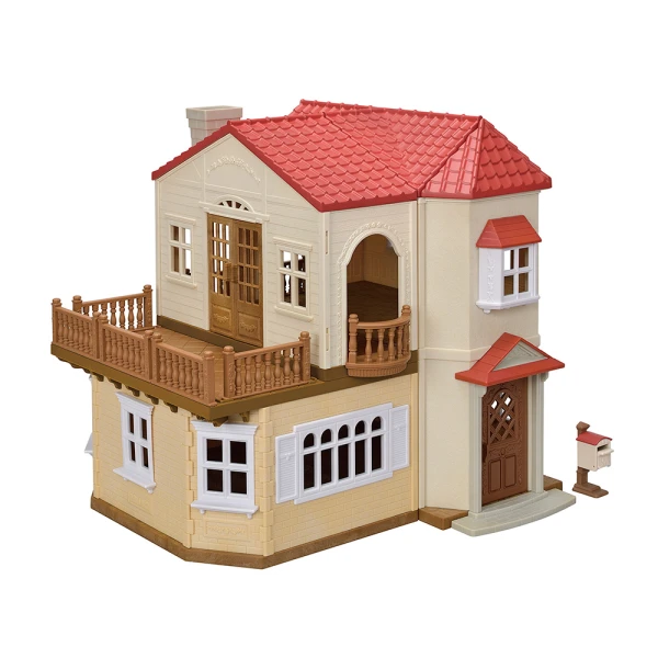 THE SYLVANIAN FAMILIES ΕΞΟΧΙΚΟ ΣΠΙΤΙ ΜΕ ΚΟΚΙΝΗ ΣΚΕΠΗ ΚΑΙ ΚΡΥΦΟ ΔΩΜΑΤΙΟ ΣΤΗΝ ΣΟΦΙΤΑ