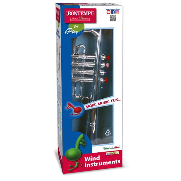 BONTEMPI ΑΣΗΜΙ ΤΡΟΜΠΕΤΑ 42 εκ. ΜΕ 4 ΝΟΤΕΣ