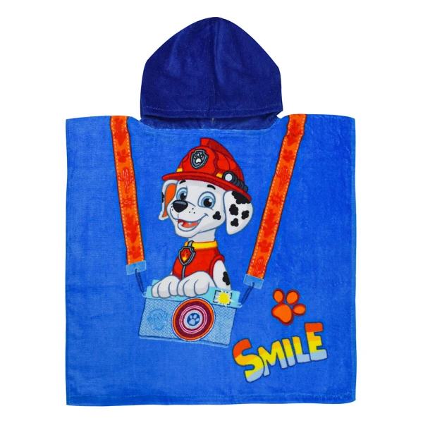 ΠΟΝΤΣΟ ΠΕΤΣΕΤΑ ΘΑΛΑΣΣΗΣ 50X100 cm PAW PATROL SMILE