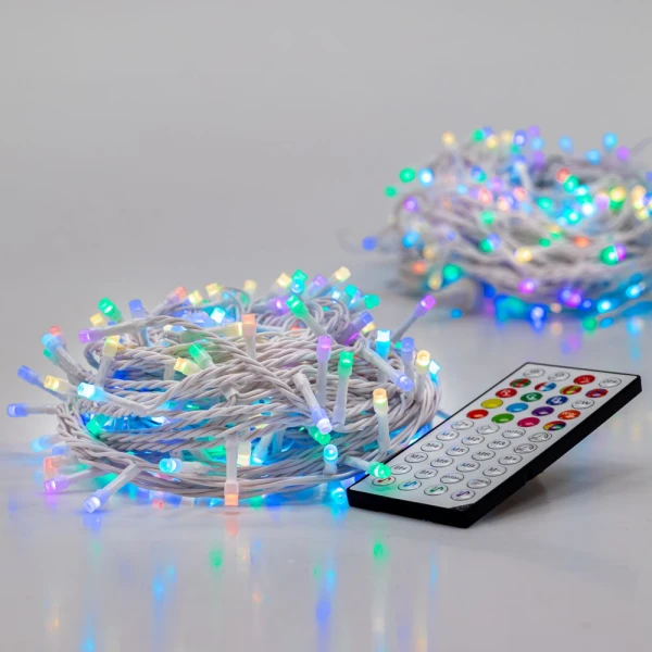 ΧΡΙΣΤΟΥΓΕΝΝΙΑΤΙΚΑ ΦΩΤΑΚΙΑ 200 LED ΜΕ CONTROLLER ΕΝΑΛΛΑΓΗΣ ΛΕΥΚΟ ΚΑΛΩΔΙΟ 20 ΜΕΤΡΑ