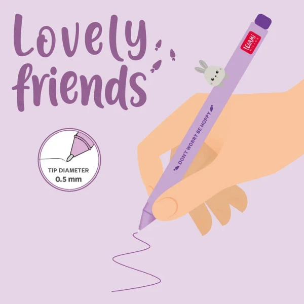 LEGAMI ΣΤΥΛΟ GEL ANIMAL DECORATION LOVE FRIENDS - BUNNY