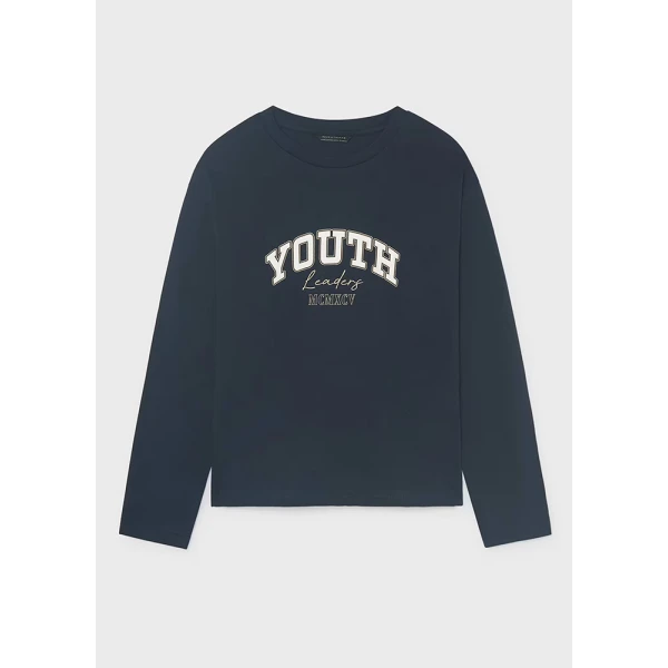 MAYORAL T-SHIRT ΜΑΚΡΥΜΑΝΙΚΟ BASIC ΜΠΛΕ