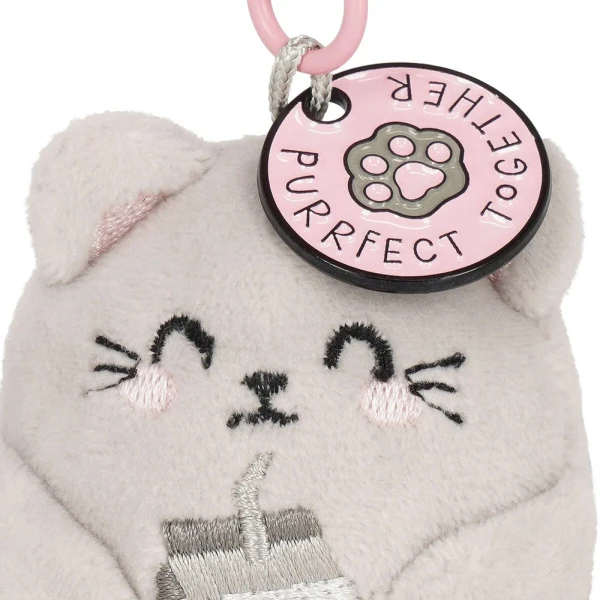 LEGAMI KEY RING SUPER SOFT PLUSH KITTY