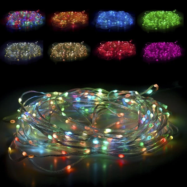 ΧΡΙΣΤΟΥΓΕΝΝΙΑΤΙΚΑ ΦΩΤΑΚΙΑ 200 LED RGB ΛΑΜΠΑΚΙ ΜΕ CONTROLLER 20 ΜΕΤΡΑ