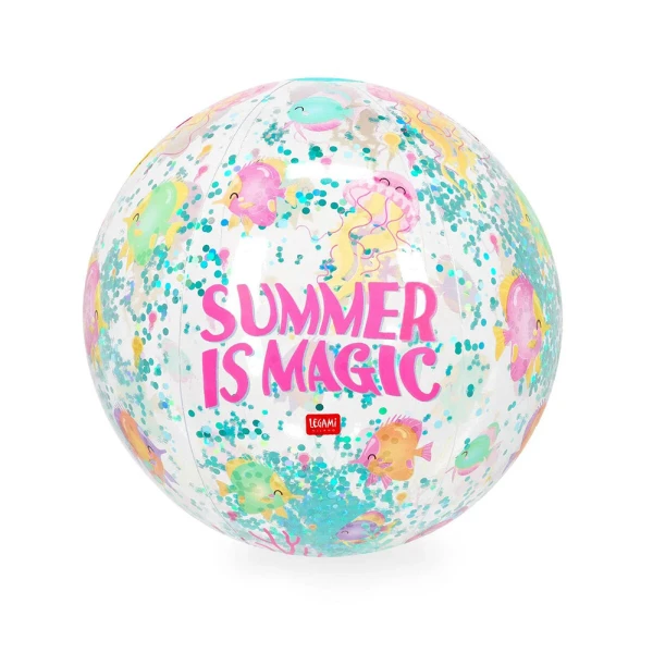 LEGAMI ΜΠΑΛΑ ΠΑΡΑΛΙΑΣ 40 εκ. GLITTER SUMMER IS MAGIC