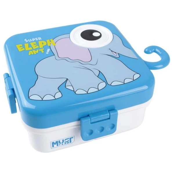MUST TEAM LUNCH BOX PP 1590ml & 70ml 20.3X20X9.4 cm - 4 DESIGNS