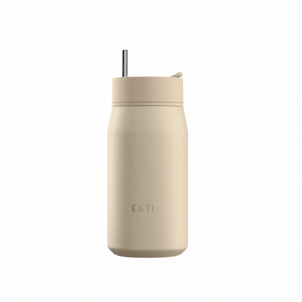 ESTIA HOME ART THERMOS LENS SAVE THE AEGEAN 360ml DUNE