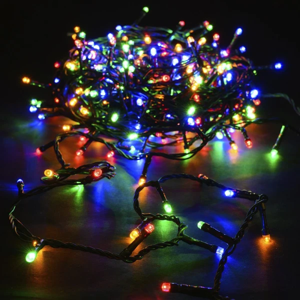 ΦΩΤΑΚΙΑ 200 LED ΠΡΑΣΙΝΟ ΠΟΛΥΧΡΩΜΑ 10 METPA 8 ΠΡΟΓΡΑΜΜΑΤΑ