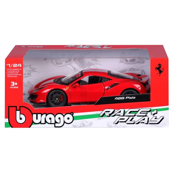 BBURAGO 1:24 FERRARI 488 PISTA RED