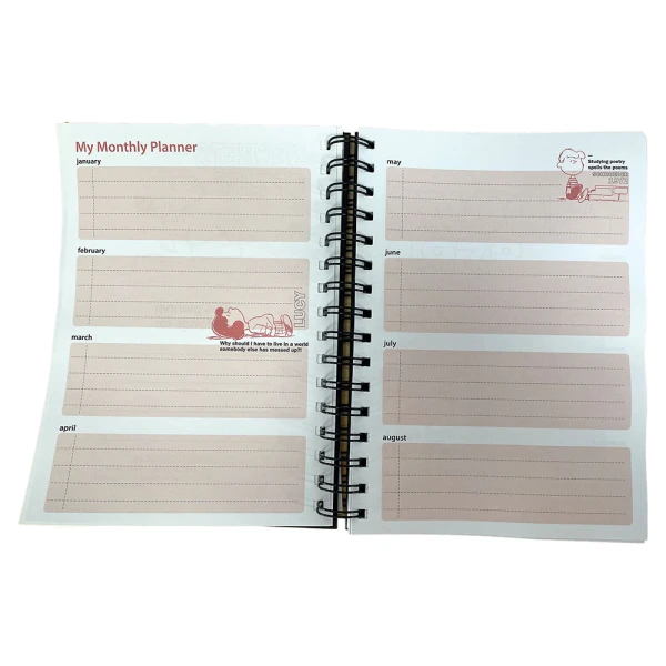 BACK ME UP ORGANIZER PLANNER PEANUTS
