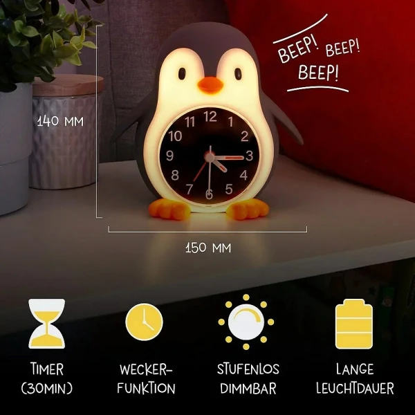 MEGALIGHT ΡΟΛΟΙ ΞΥΠΝΗΤΗΡΙ POPPY PENGUIN ΜΕ ΦΩΣ