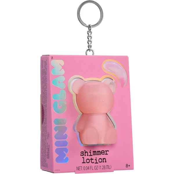 MINI GLAM COSMETIC BEAR SHIMMER LOTION - ΡΟΖ