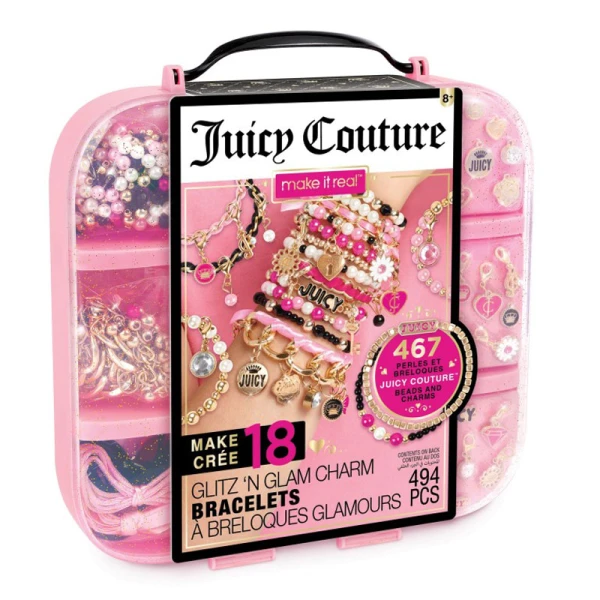 MAKE IT REAL JUICY COUTURE GLITZ \'N GLAM CHARM  BRACELETS