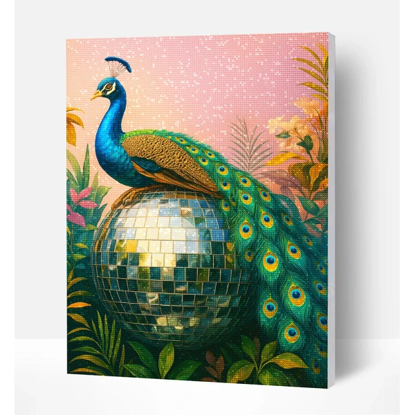SPLAT PLANET ΣΕΤ DIAMOND PAINTING ΣΕ ΚΑΜΒΑ ΜΕ ΤΕΛΑΡΟ 40X30 εκ. PEACOCKTAIL PARTY