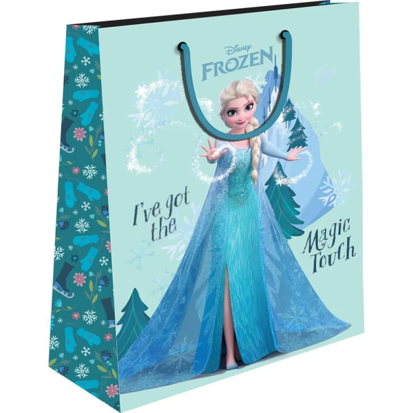 ΧΑΡΤΙΝΗ ΣΑΚΟΥΛΑ ΔΩΡΟΥ 33X12X45 εκ. FROZEN - 2 ΣΧΕΔΙΑ