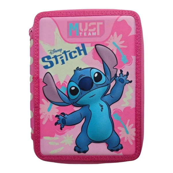 MUST TEAM ΚΑΣΕΤΙΝΑ ΔΙΠΛΗ ΓΕΜΑΤΗ 15Χ5Χ21 εκ. STITCH PINK
