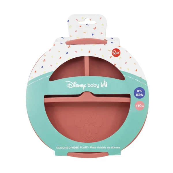DIVIDED SILICONE PLATE MINNIE MOUSE