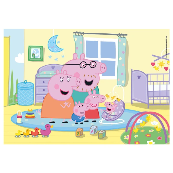 CLEMENTONI ΠΑΙΔΙΚΟ ΠΑΖΛ SUPER COLOR PEPPA PIG 2X60 τεμ.