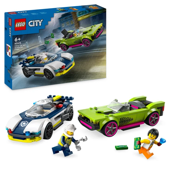 LEGO® CITY ΚΥΝΗΓΗΤΟ ΑΥΤΟΚΙΝΗΤΟΥ ΑΣΤΥΝΟΜΙΑΣ ΚΑΙ MUSCLE CAR
