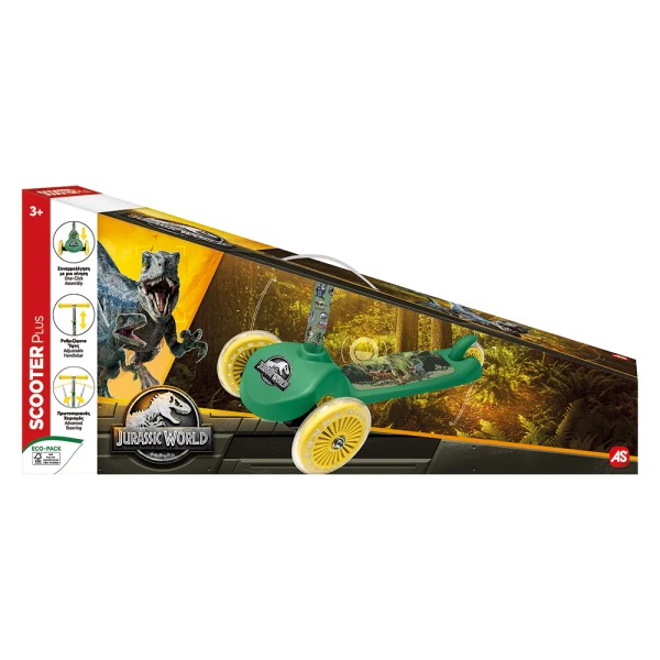 AS KIDS 3-WHEEL SCOOTER PLUS JURASSIC WORLD FOR AGES 3+
