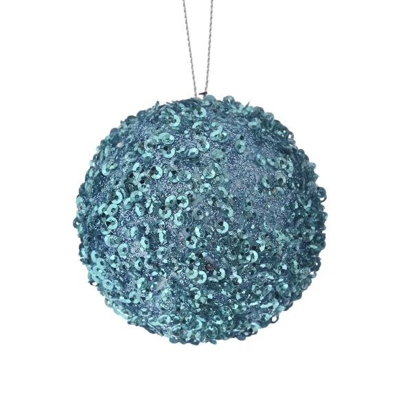 ΧΡΙΣΤΟΥΓΕΝΝΙΑΤΙΚΗ FOAM ΜΠΑΛΑ 6 εκ. ΜΕ GLITTER ΓΑΛΑΖΙΑ