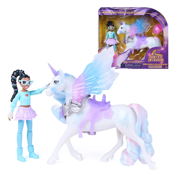 UNICORN ACADEMY ΜΙΚΡΗ ΚΟΥΚΛΑ ΚΑΙ ΜΟΝΟΚΕΡΟΣ ΜΕ ΦΤΕΡΑ - 4 ΣΧΕΔΙΑ