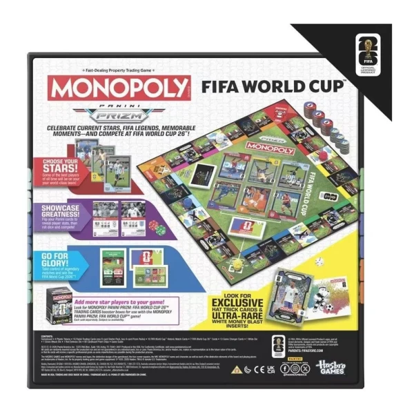 ΕΠΙΤΡΑΠΕΖΙΟ ΠΑΙΧΝΙΔΙ MONOPOLY PANINI FIFA EDITION - PRIZM FIFA WORLD CUP EDITION CORE GAME