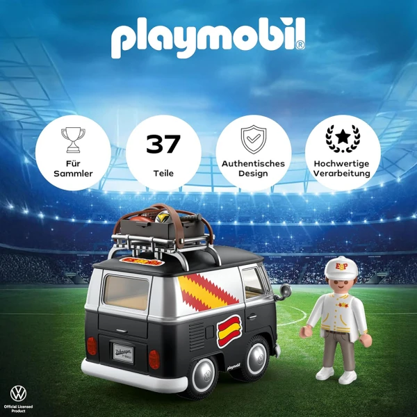 PLAYMOBIL VOLKSWAGEN T1 CAMPER - ΕΘΝΙΚΗ ΙΣΠΑΝΙΑΣ