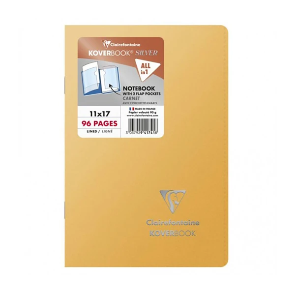 CLAIREFONTAINE KOVERBOOK ΤΕΤΡΑΔΙΟ ΚΑΡΦΙΤΣΑ ΡΙΓΕ 11Χ17 εκ.