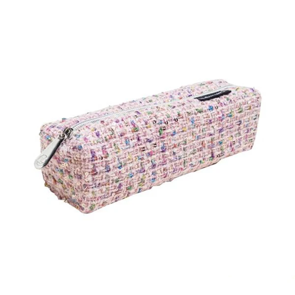 EXACOMPTA SQUARE TWEED-STYLE PENCIL CASE 22 x 6 cm – 2 COLOURS