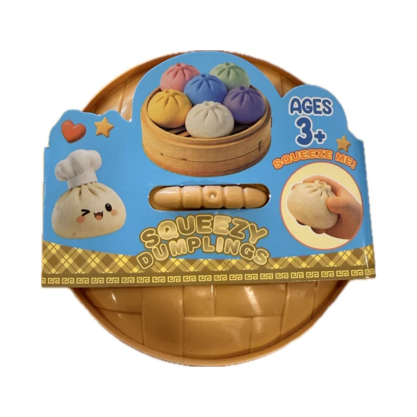 DUMPLINGS SQUISHY GLITTER SMILE 8.5 cm - 4 COLORS