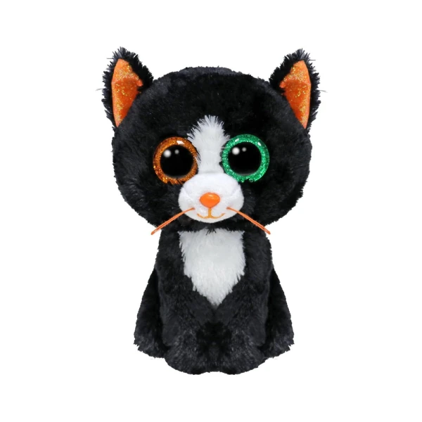 TY BEANIE BOOS ΧΝΟΥΔΩΤΟ ΑΣΠΡΟΜΑΥΡΗ ΓΑΤΑ 15 εκ.