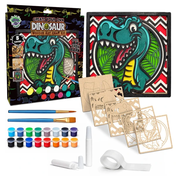 SPLAT PLANET ΞΥΛΙΝΟ ΣΕΤ ΖΩΓΡΑΦΙΚΗΣ DINOSAUR